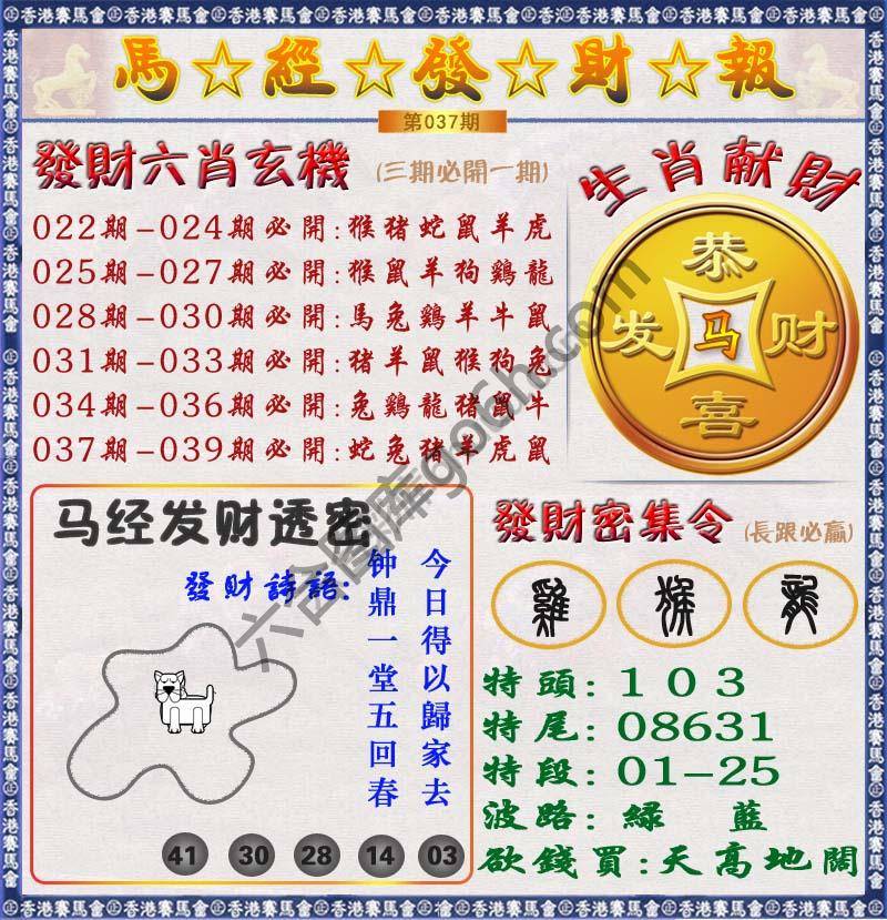 马经发财报