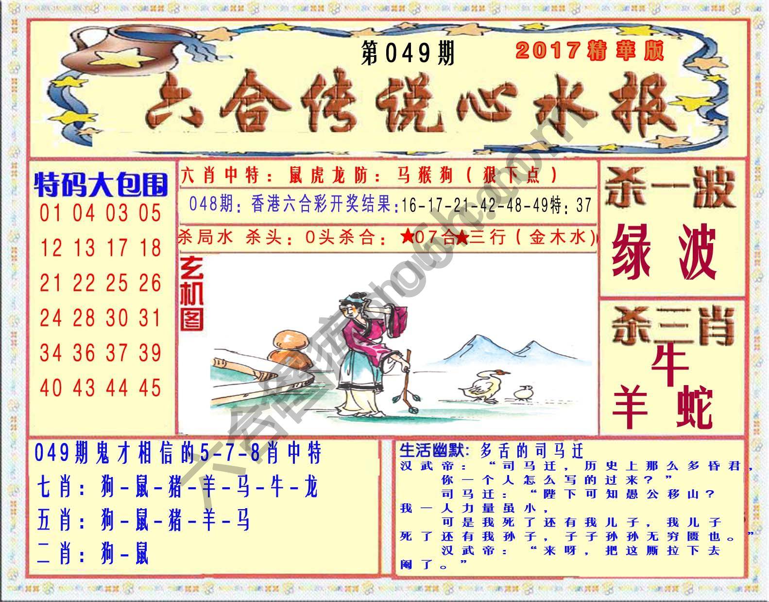 六合传说心水报