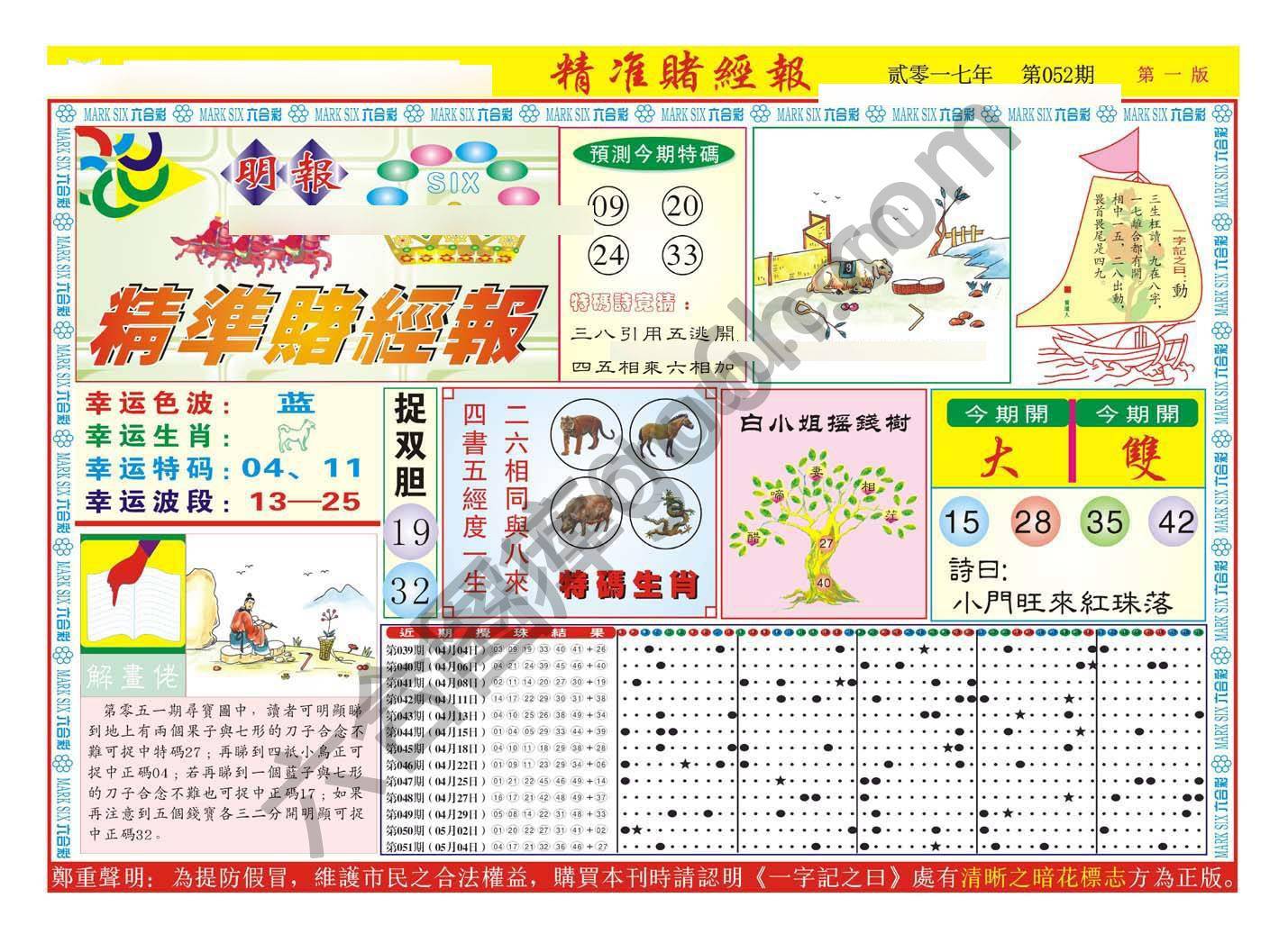 精准赌经报
