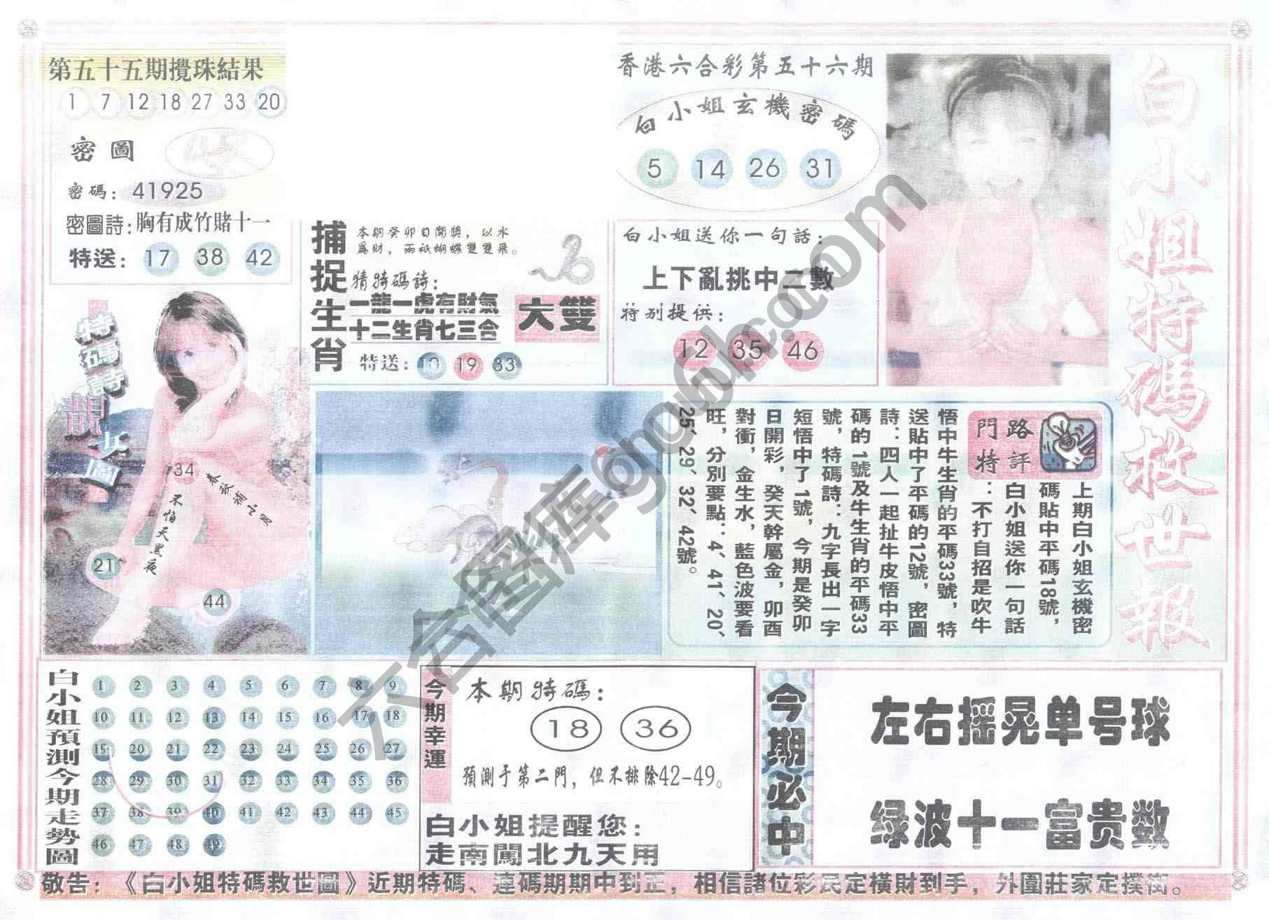 白小姐特码救世报