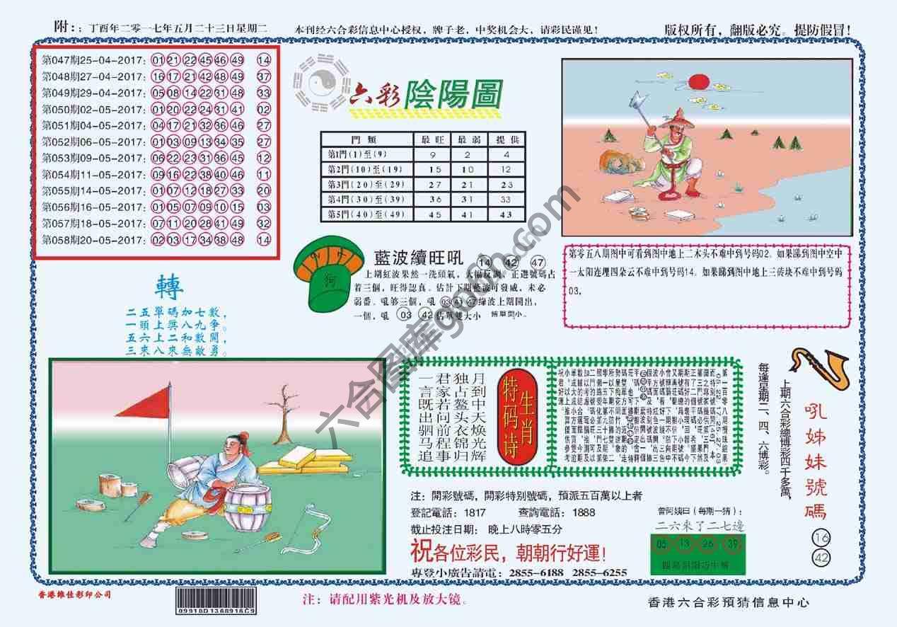 六彩阴阳图