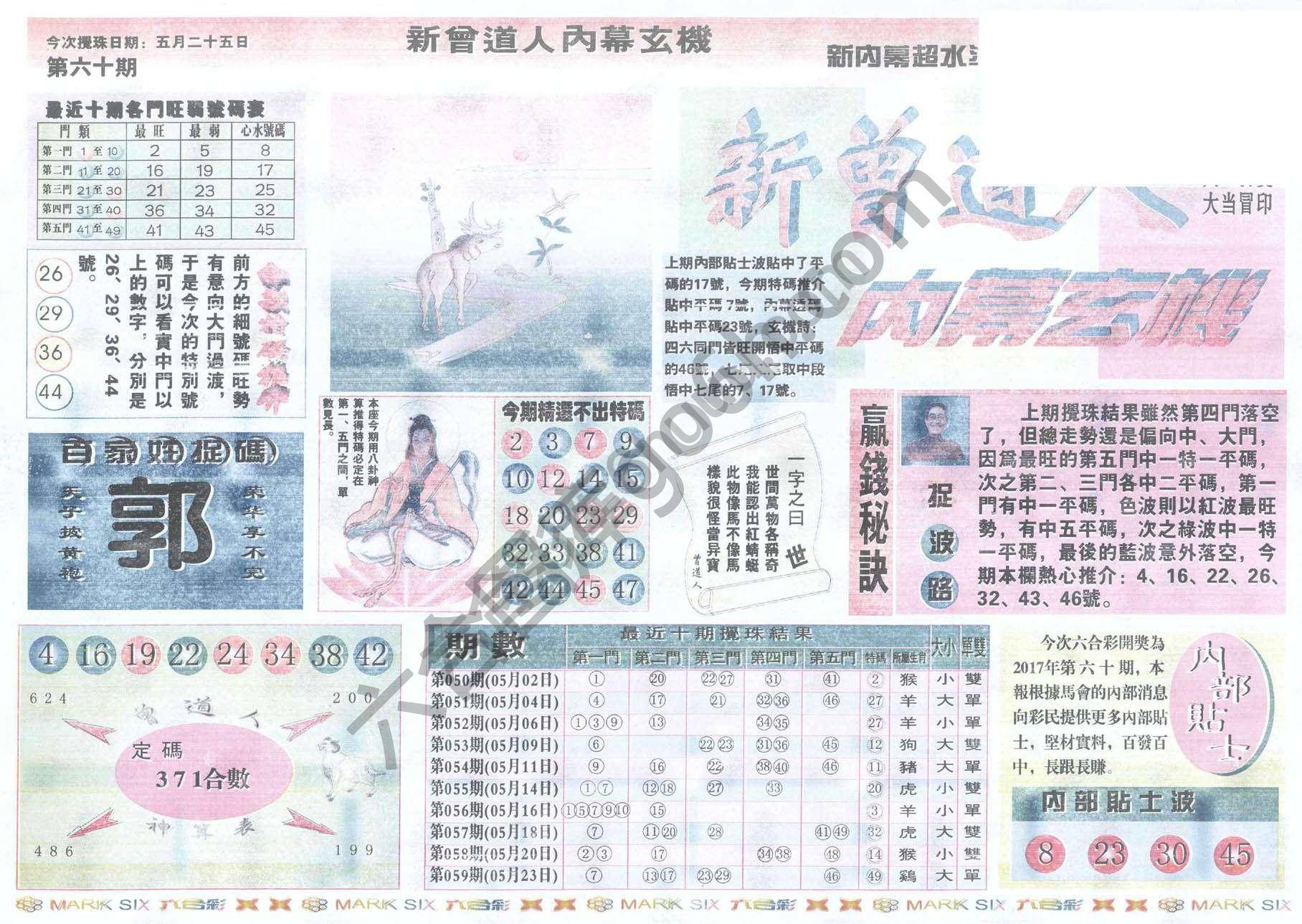 新曾道人内幕玄机