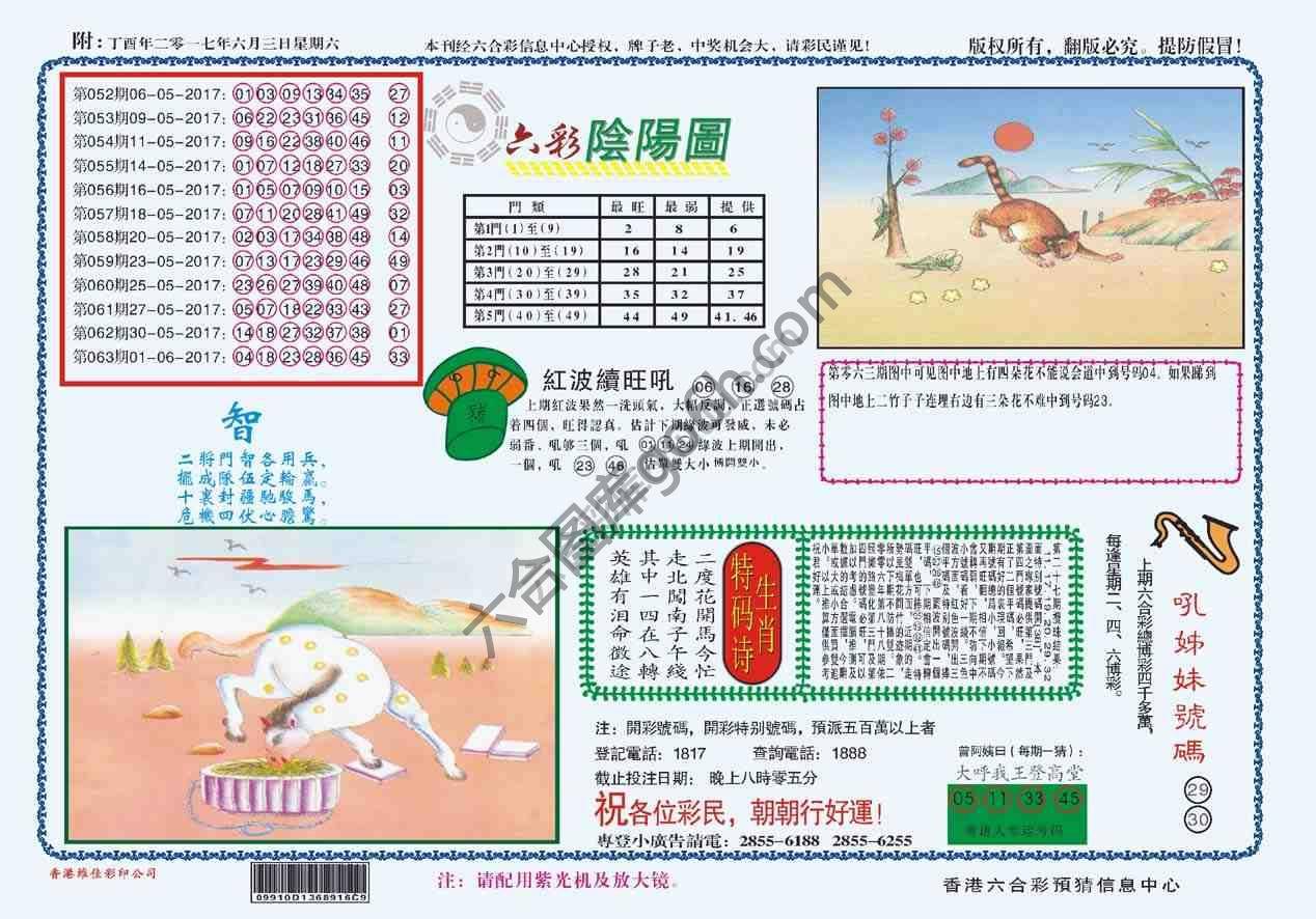 六彩阴阳图