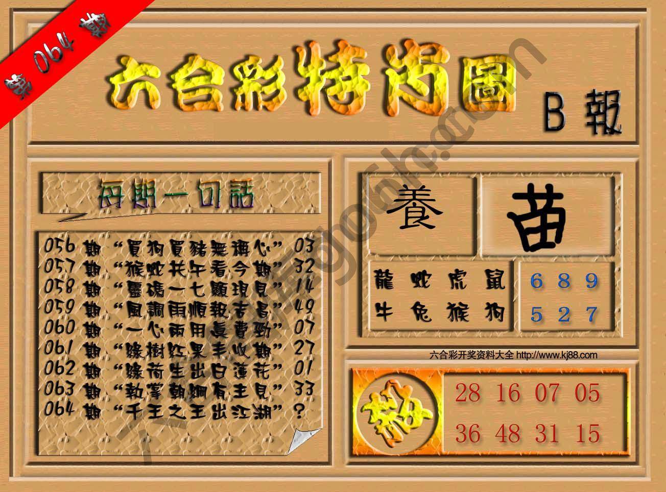 六合彩特肖图