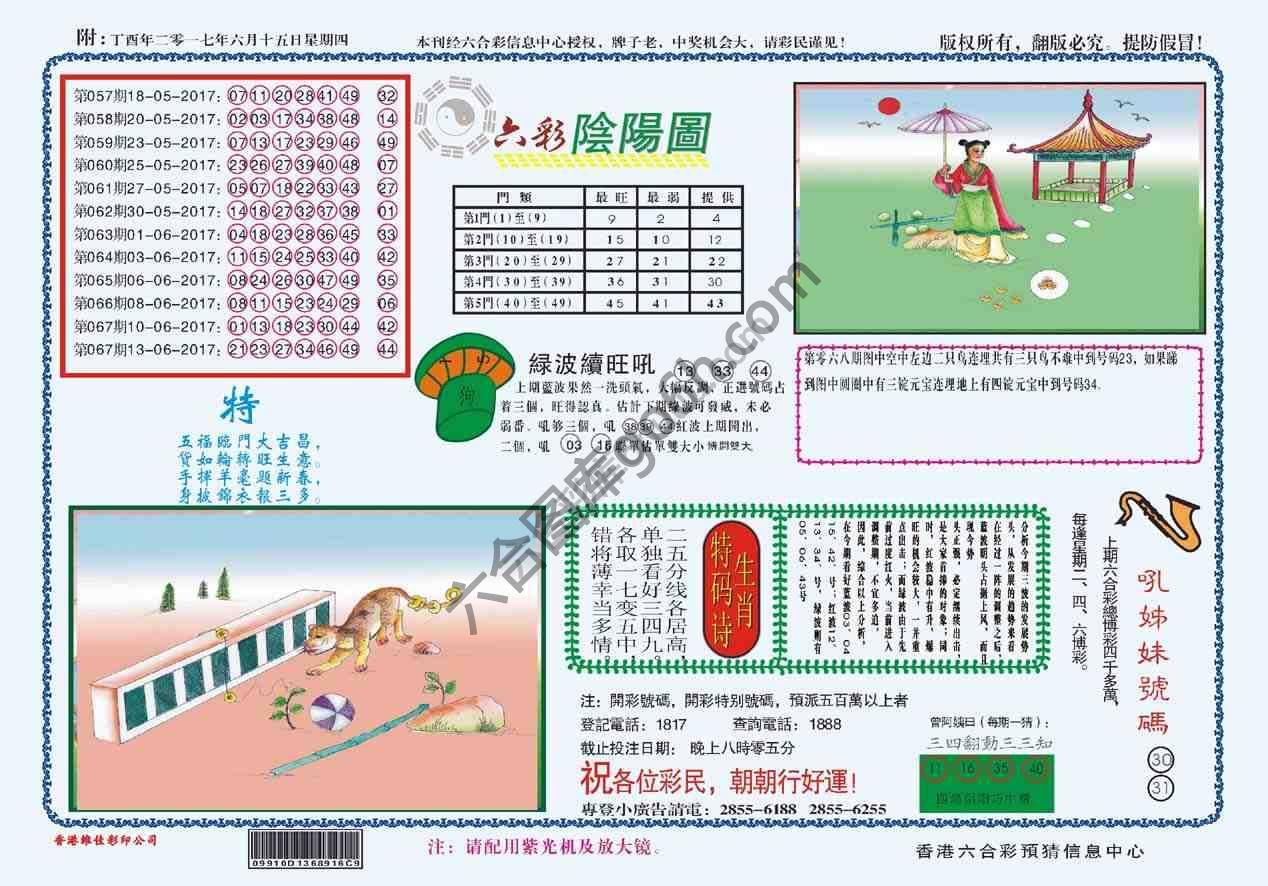 六彩阴阳图