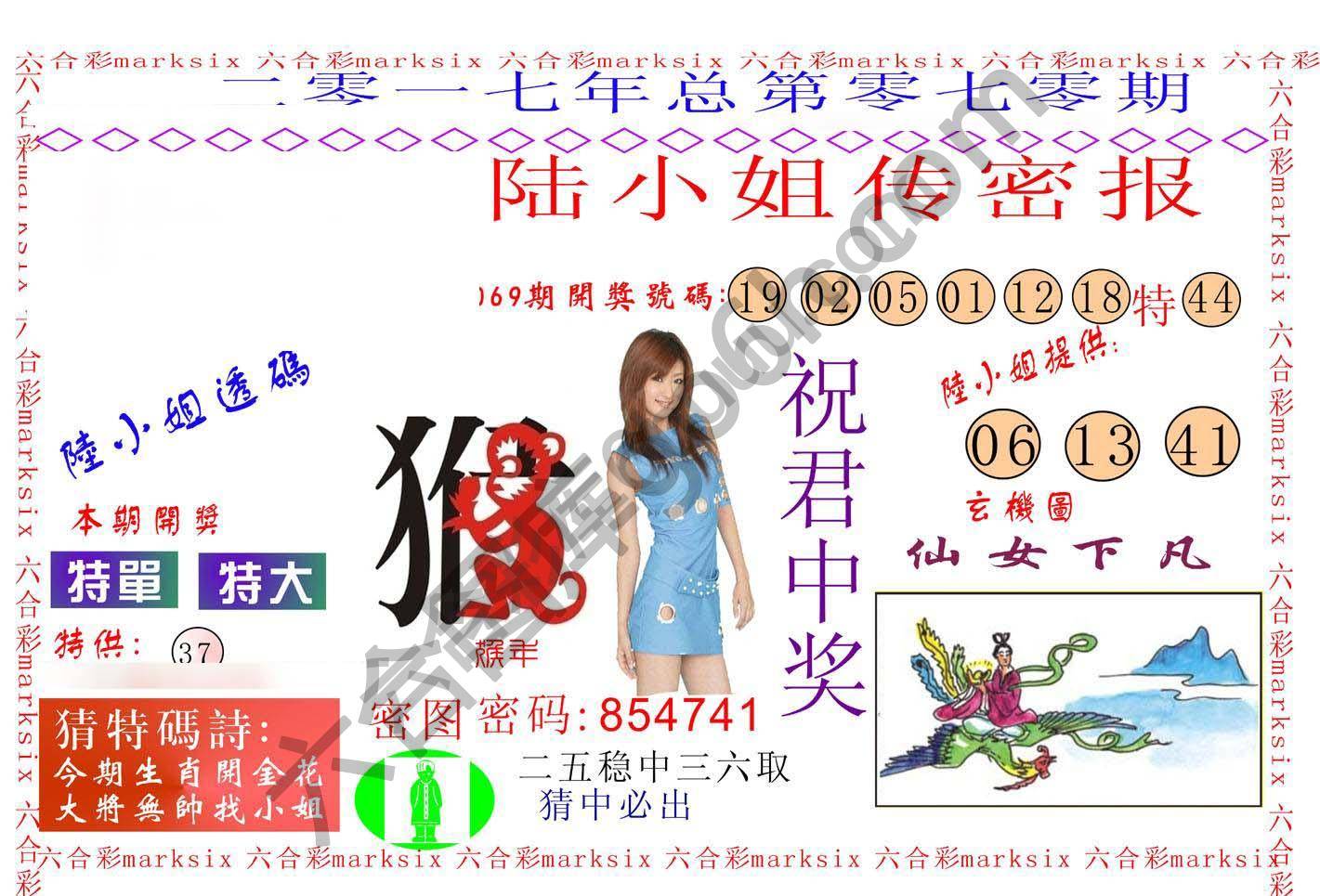 陆小姐传密