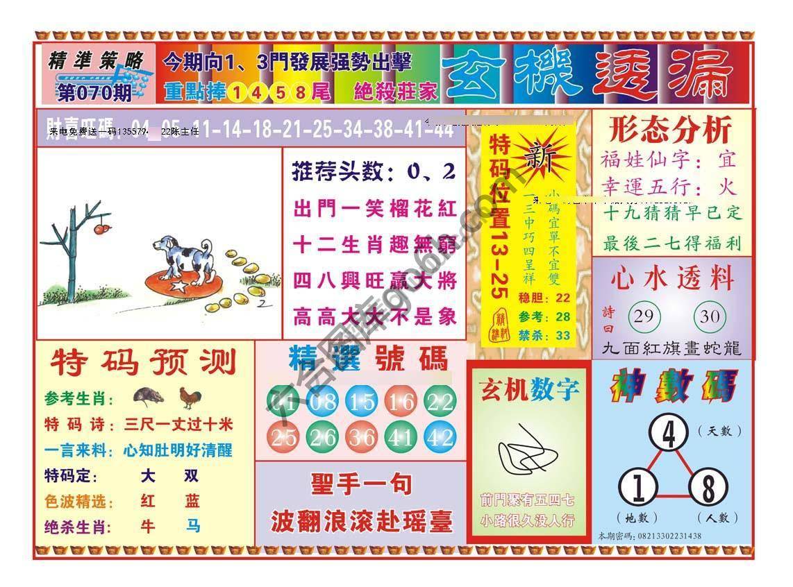 玄机透漏