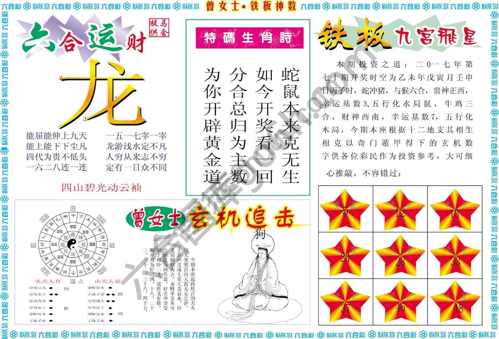曾女士铁板神数