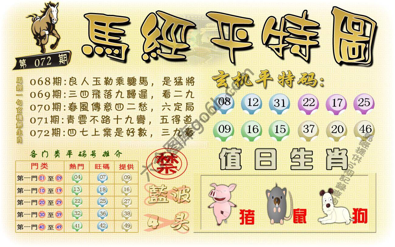 马经平特图