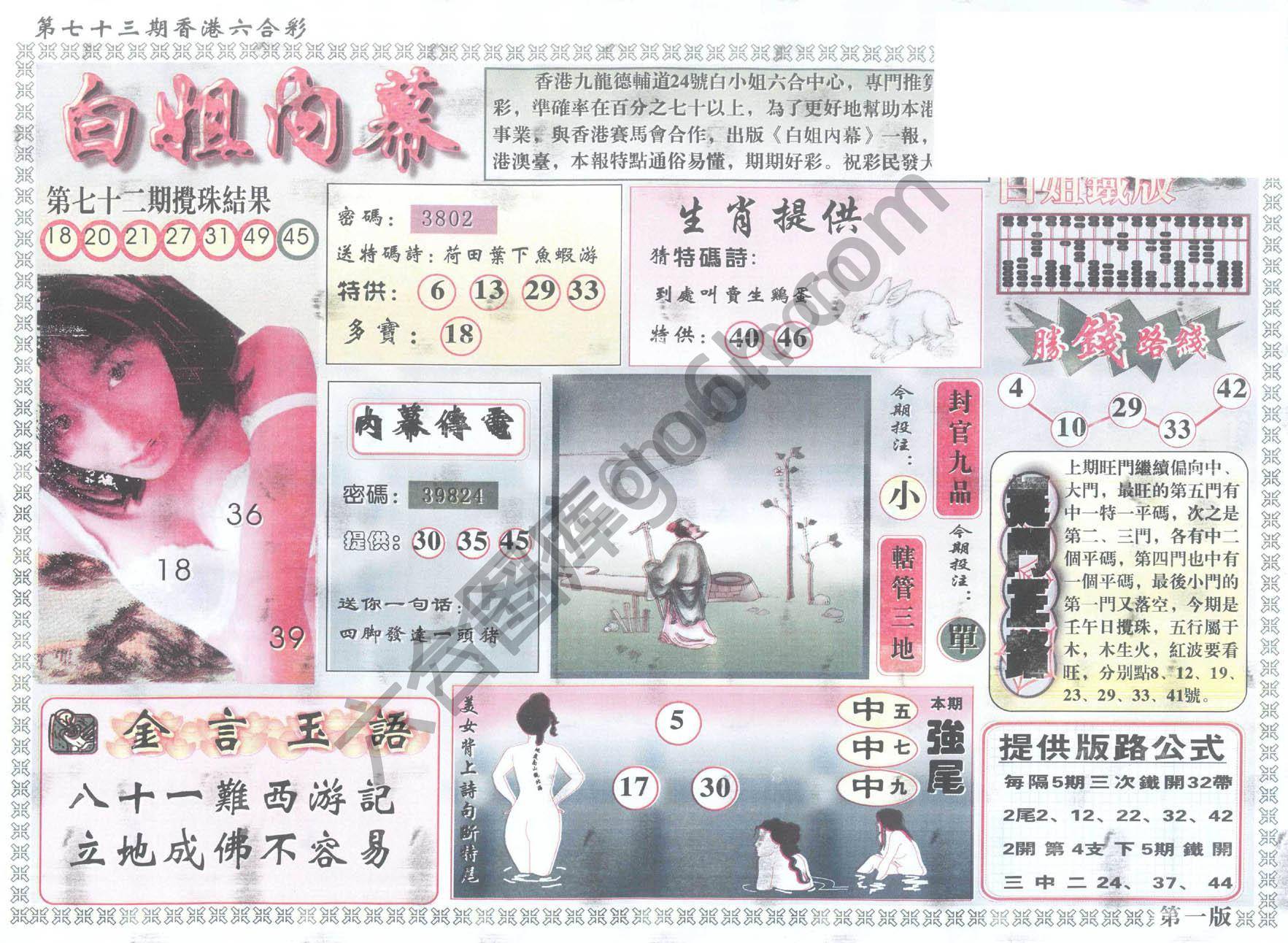 白姐内幕