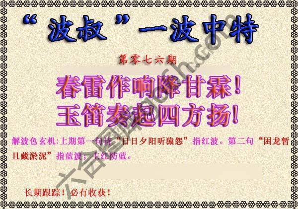 波叔一波中特