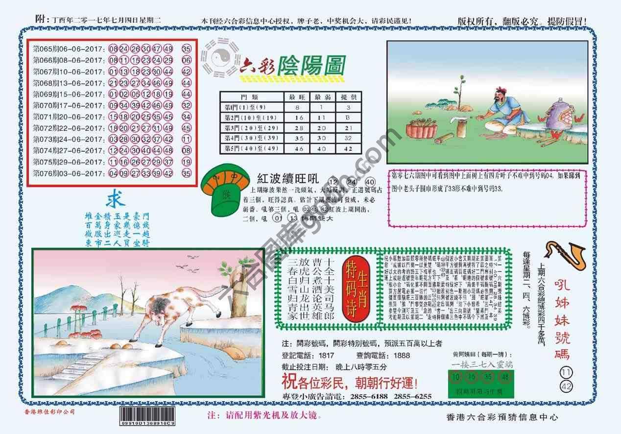 六彩阴阳图