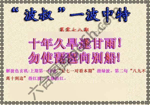 波叔一波中特