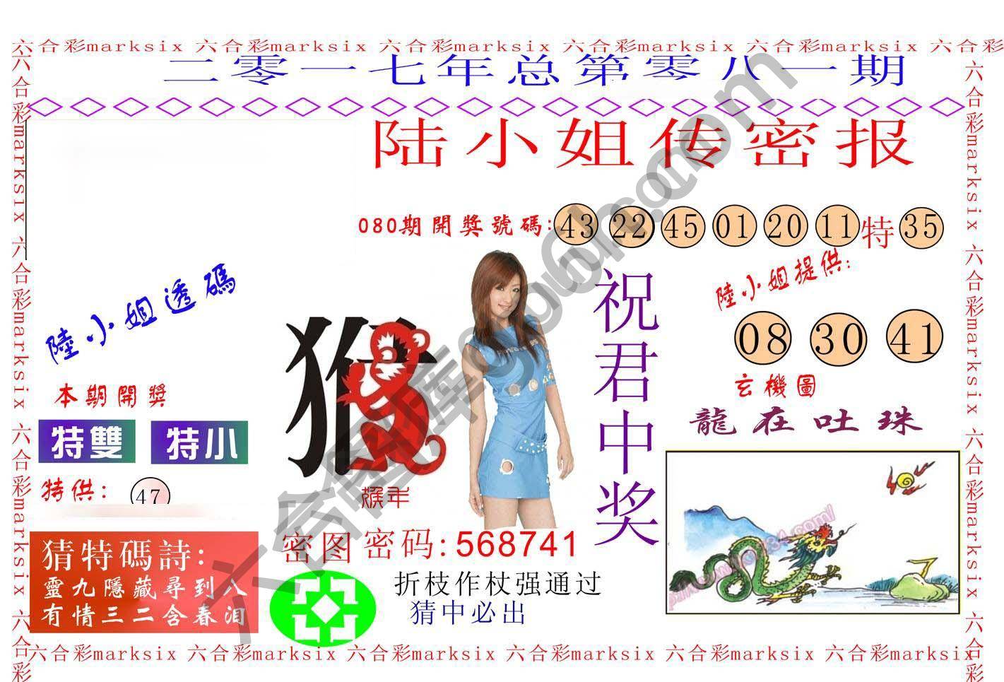 陆小姐传密