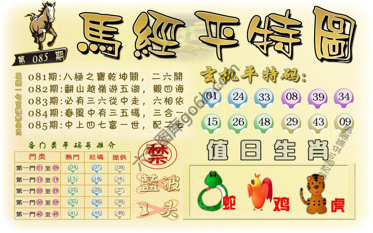马经平特图