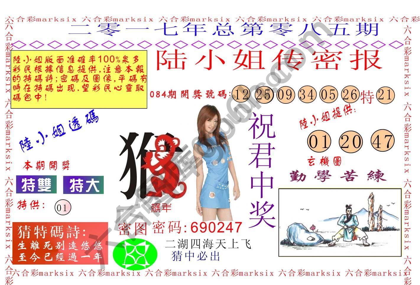 陆小姐传密