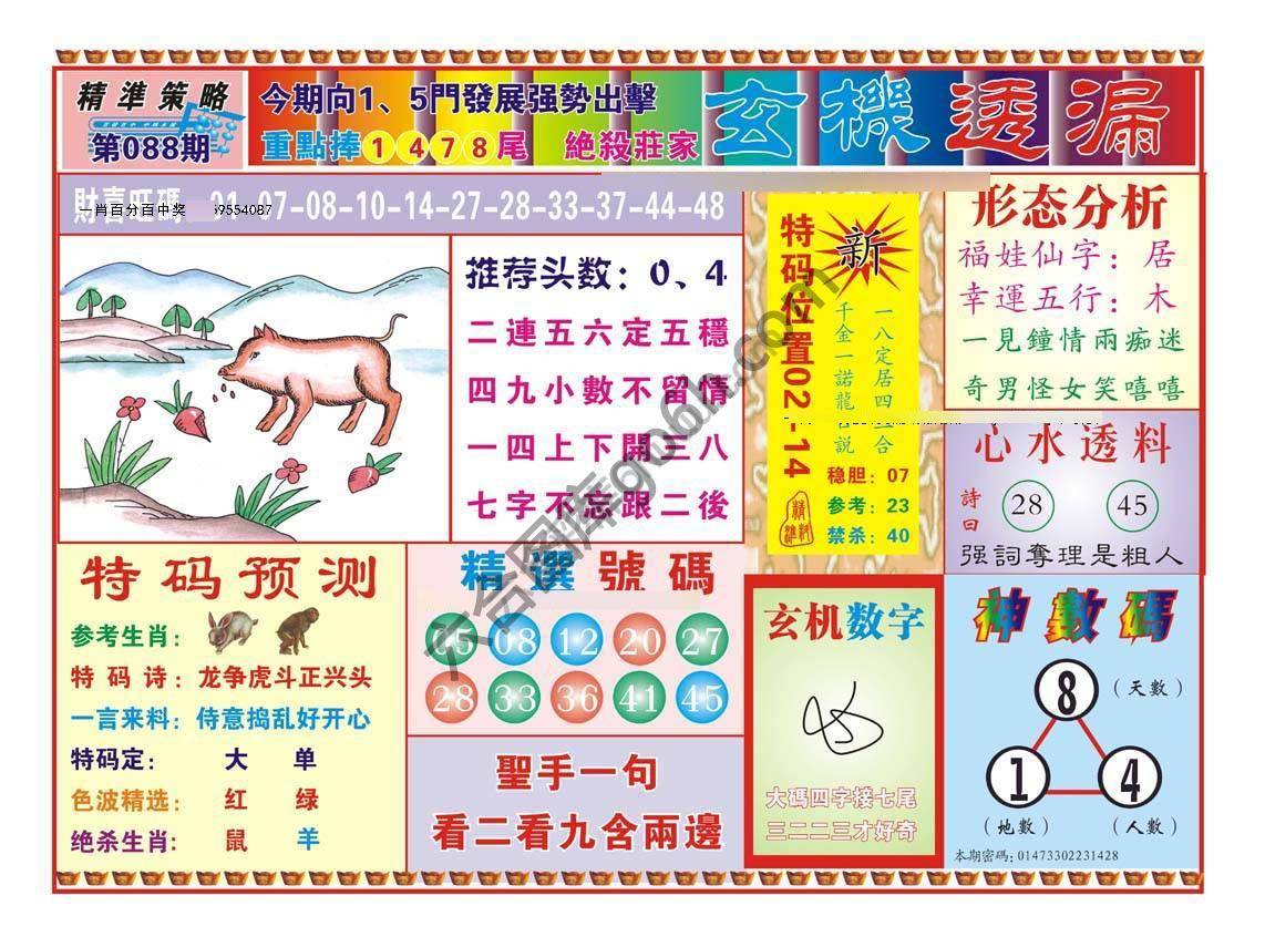 玄机透漏