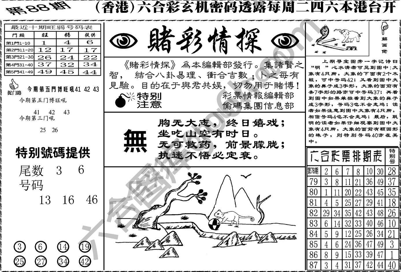 赌彩情探