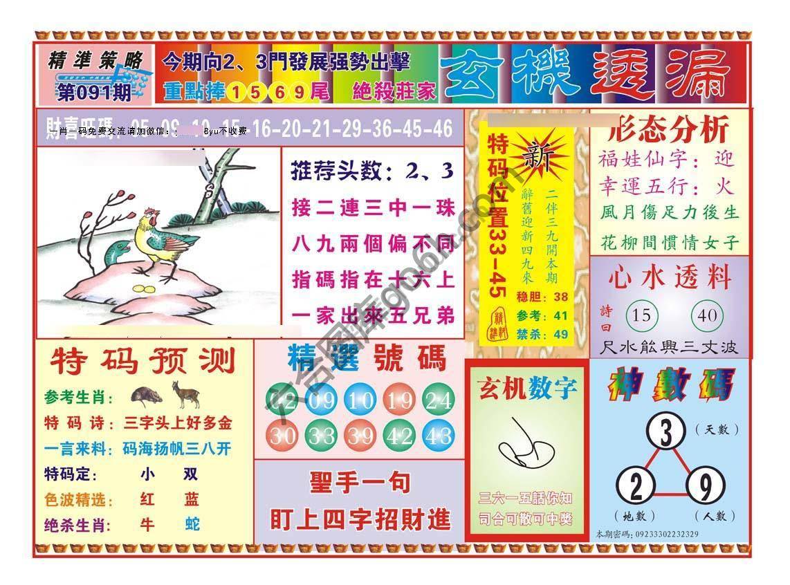 玄机透漏