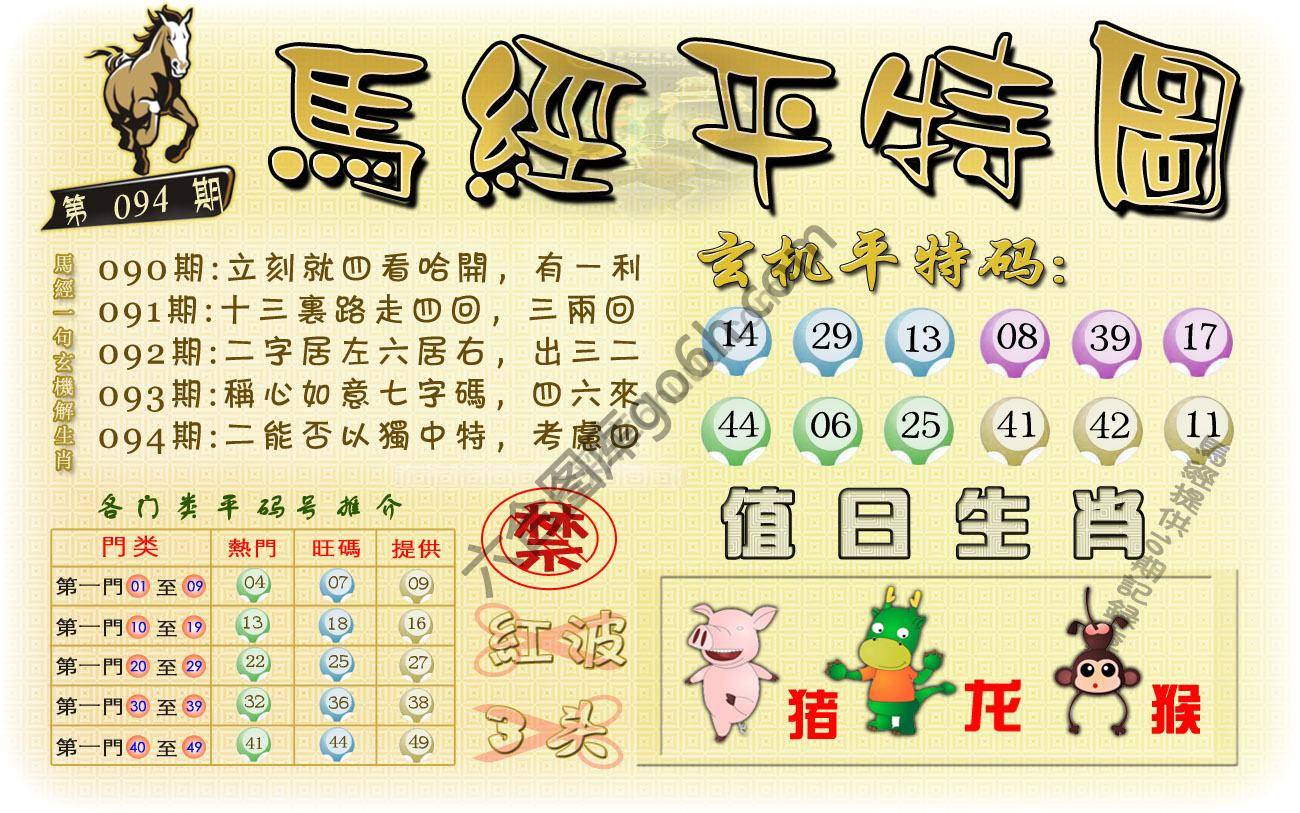 马经平特图