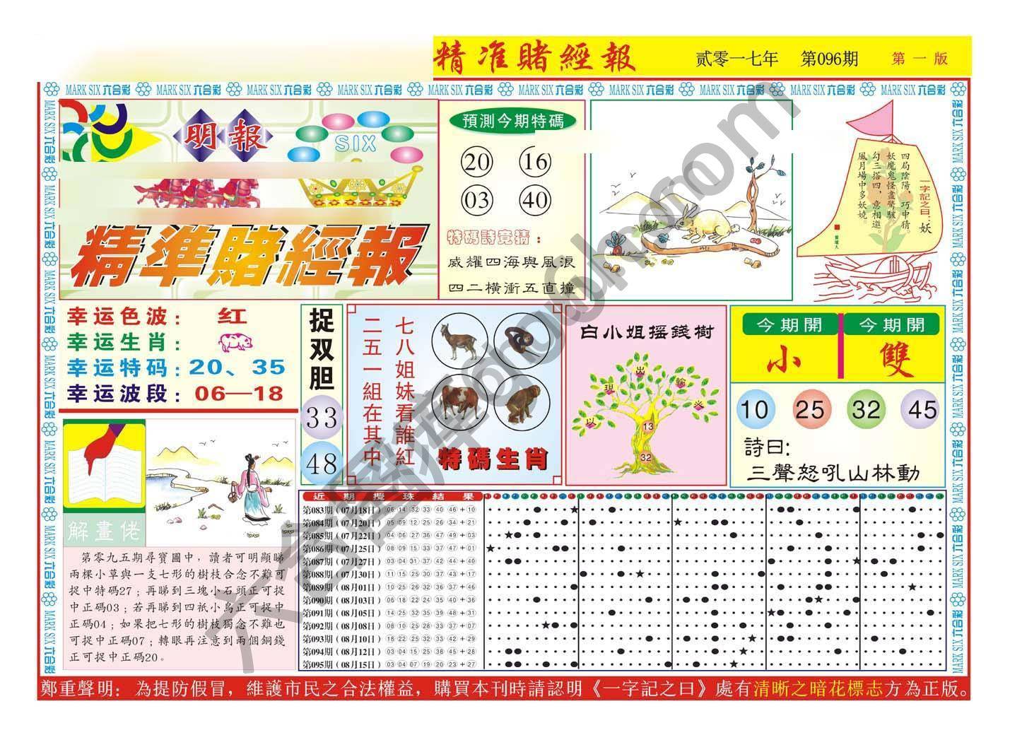 精准赌经报