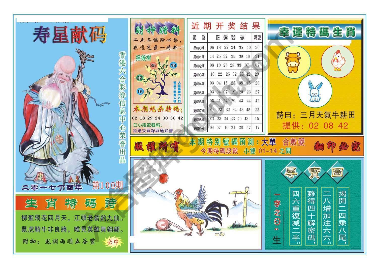 寿星献码