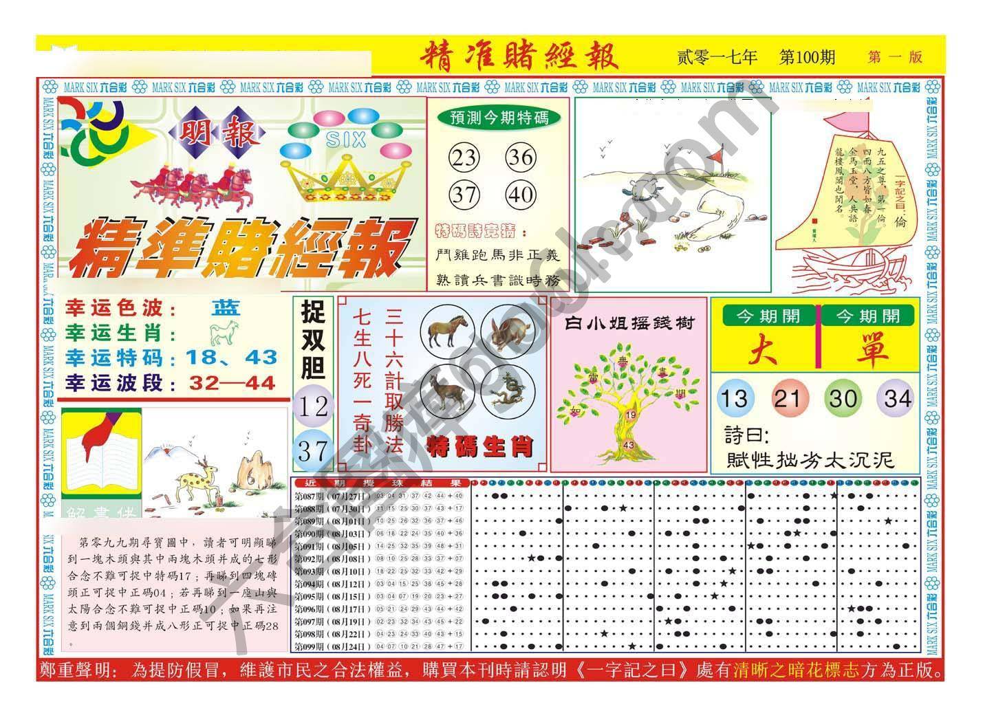 精准赌经报