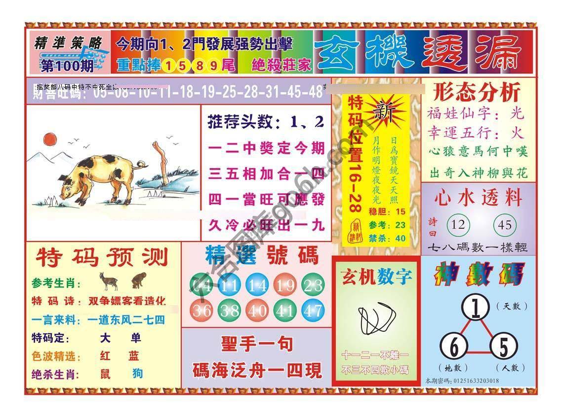 玄机透漏