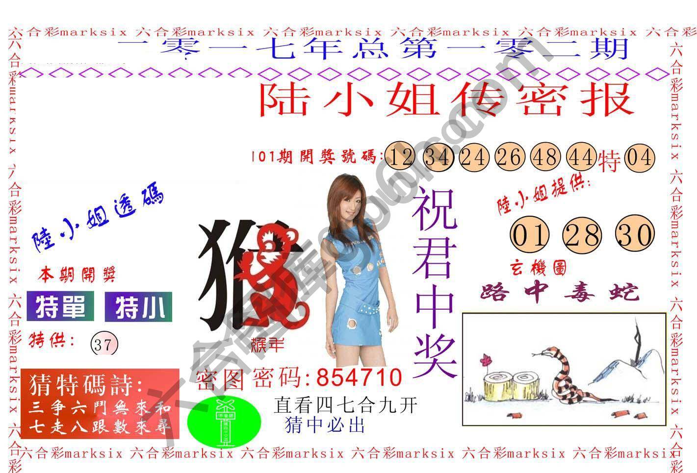陆小姐传密