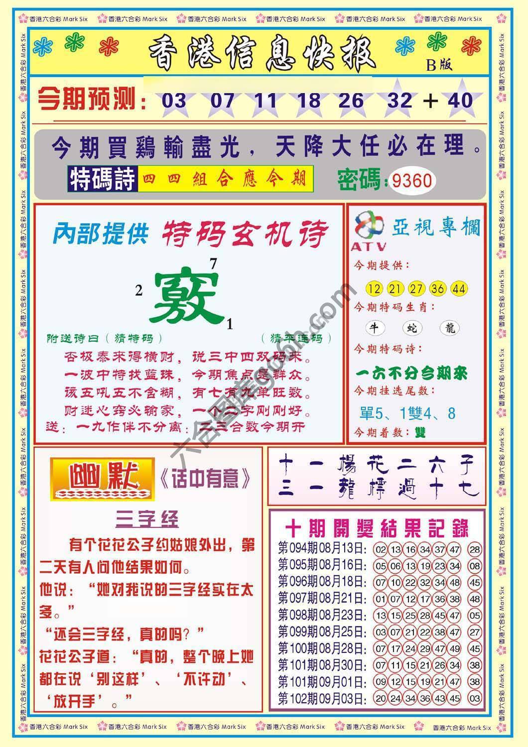 香港信息快报