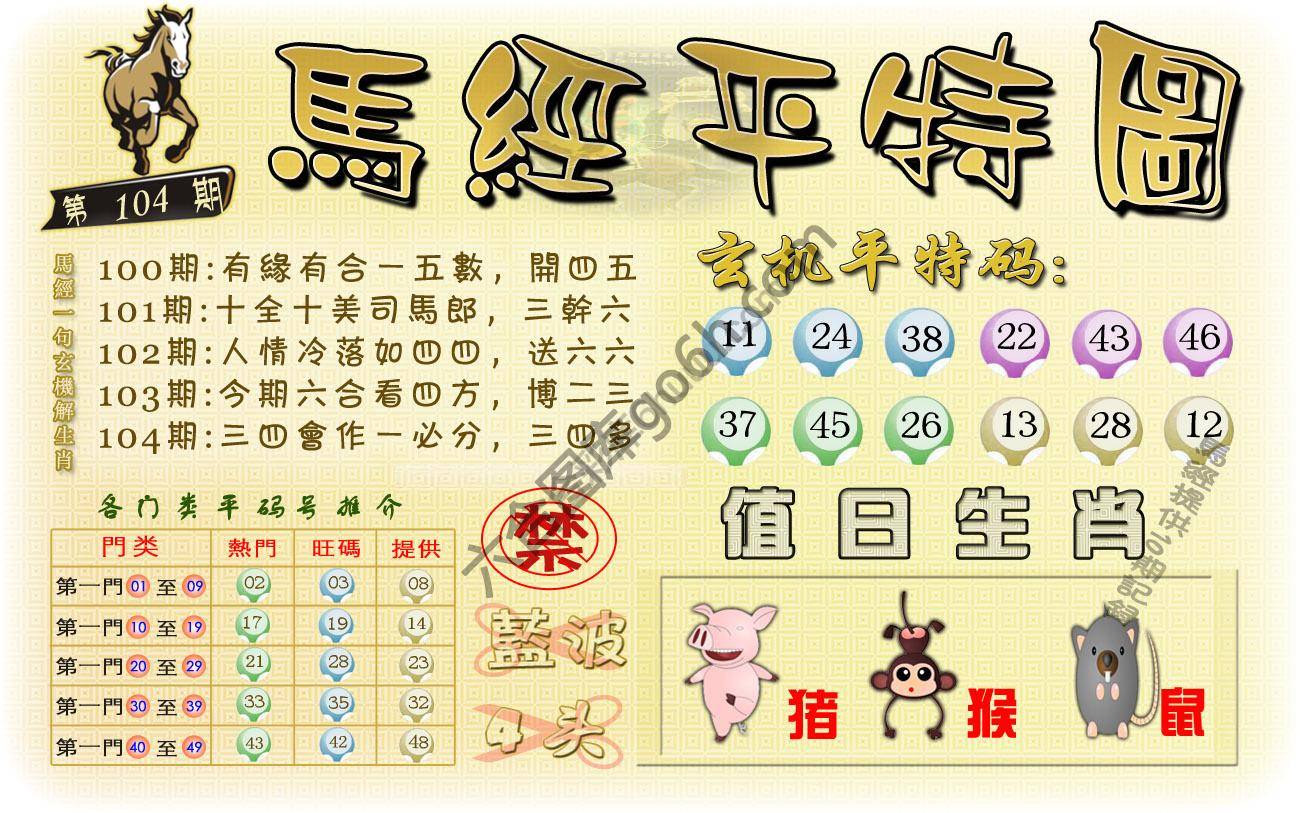 马经平特图