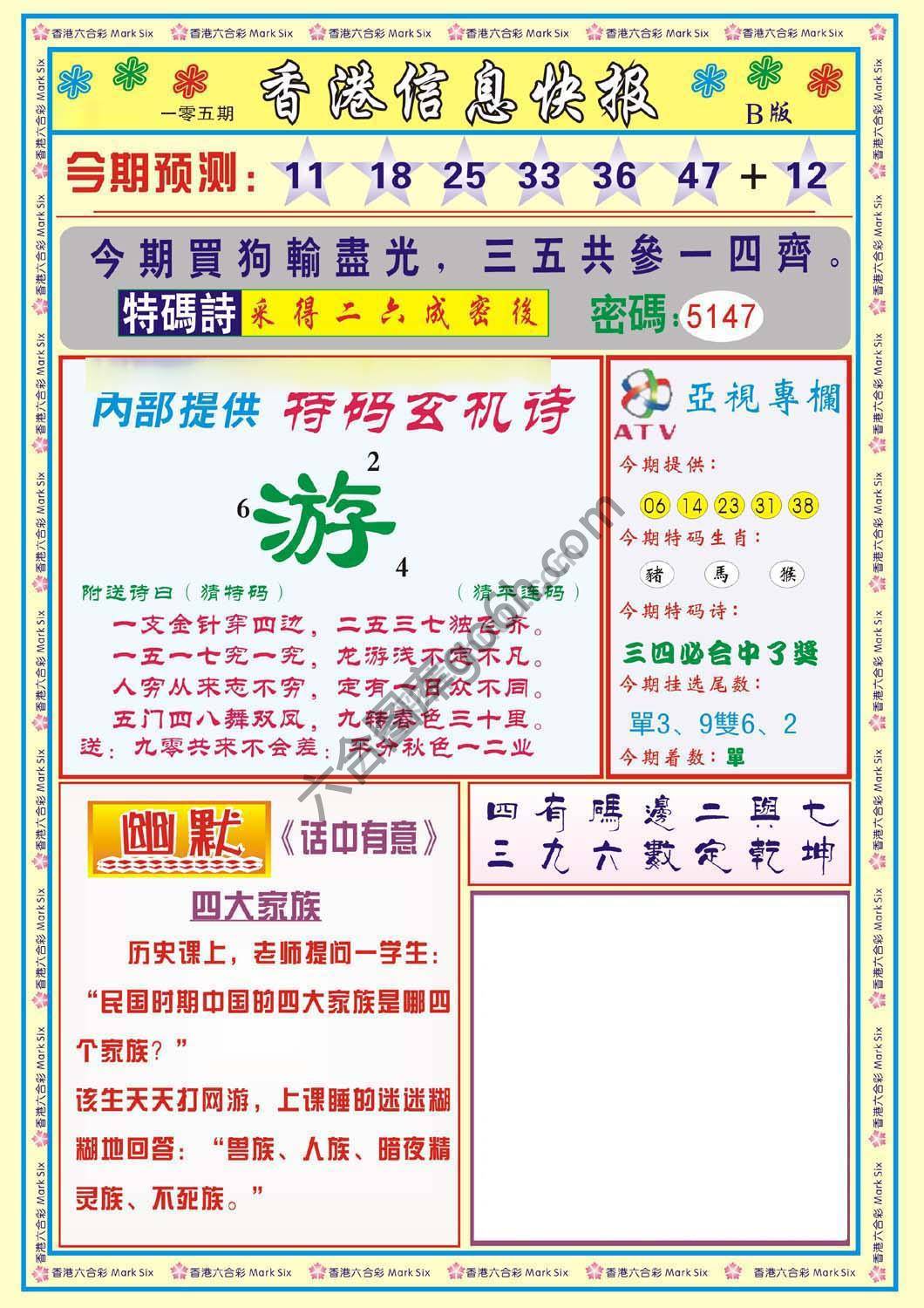 香港信息快报