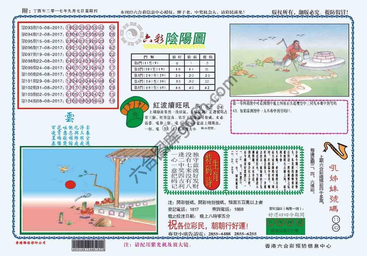 六彩阴阳图
