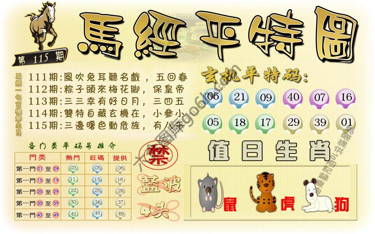 马经平特图