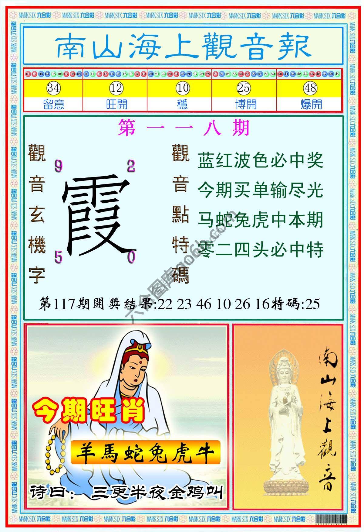 南山海上观音报