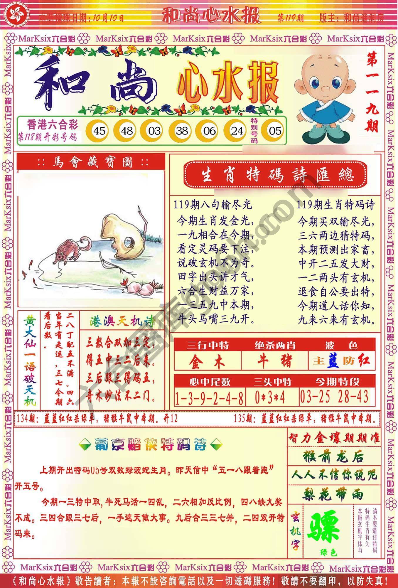 和尚心水报
