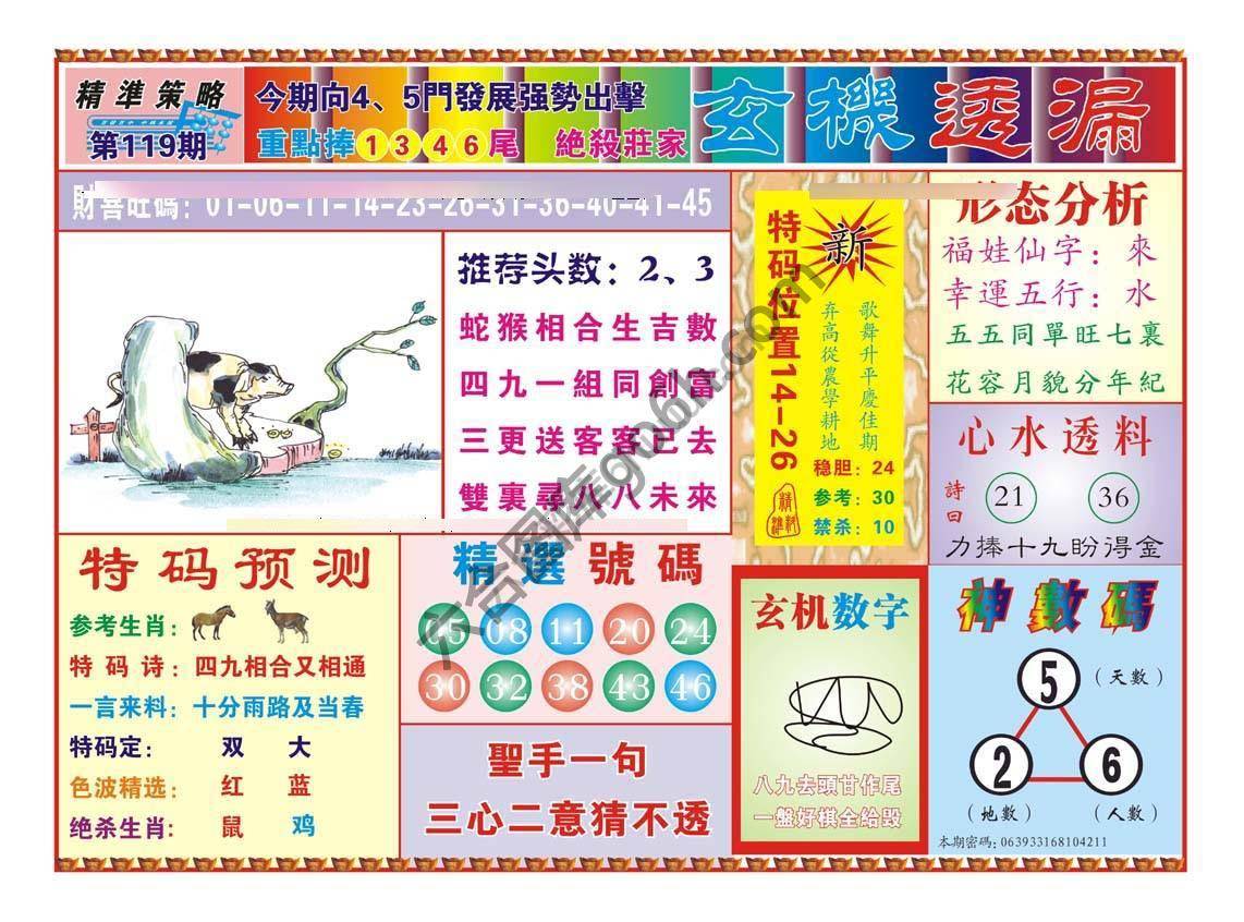 玄机透漏