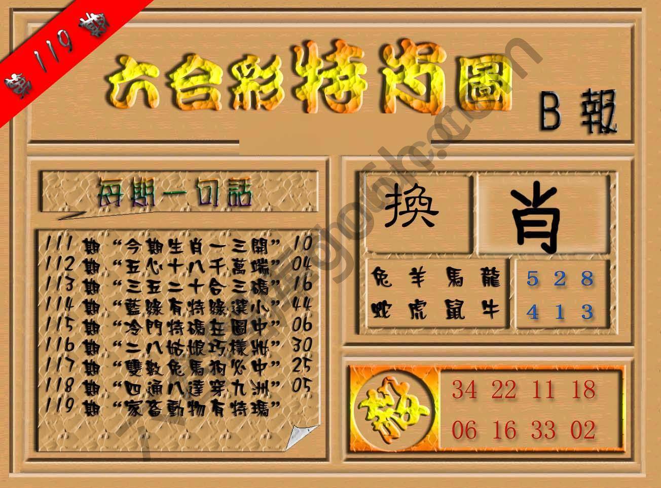 六合彩特肖图