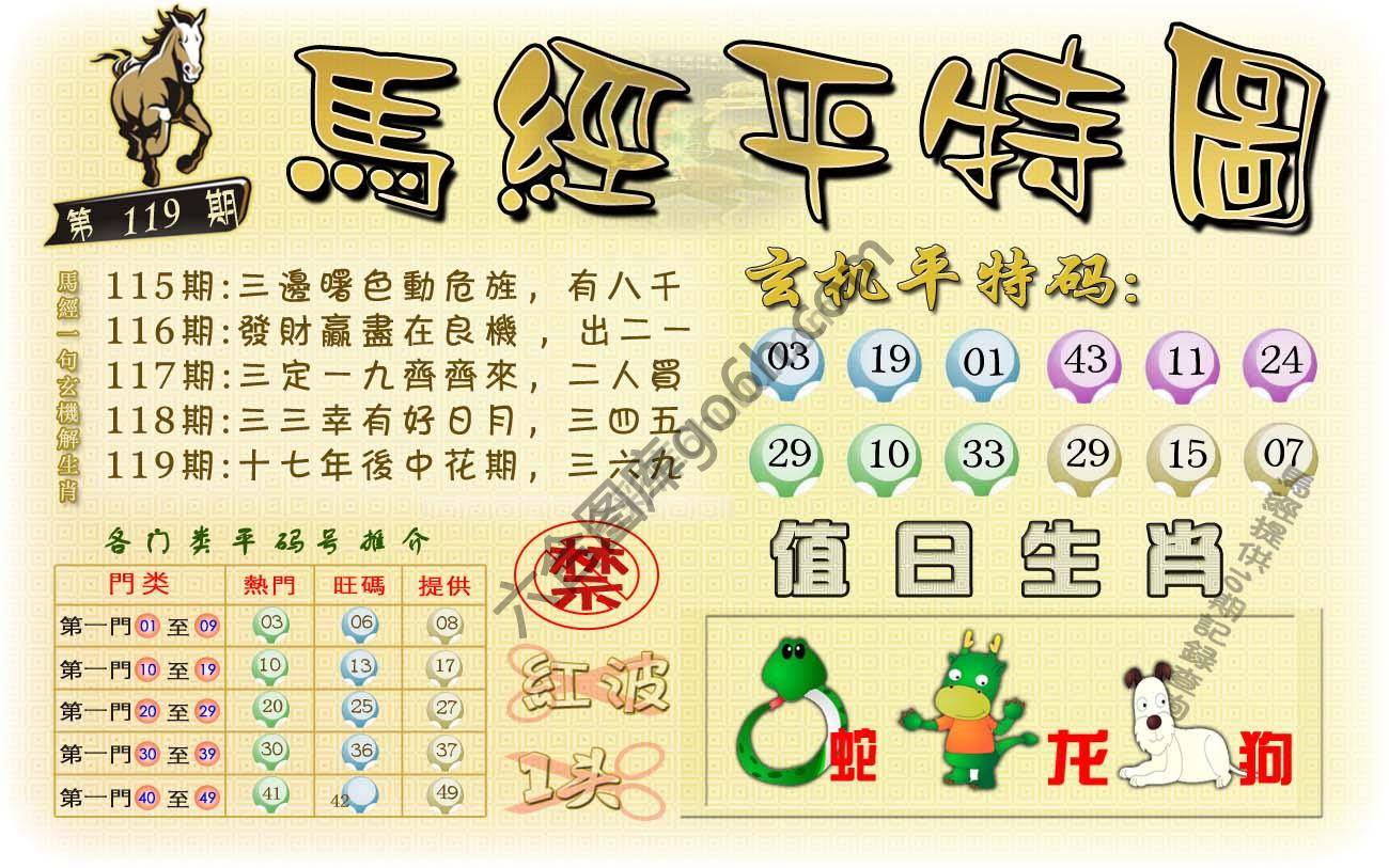 马经平特图