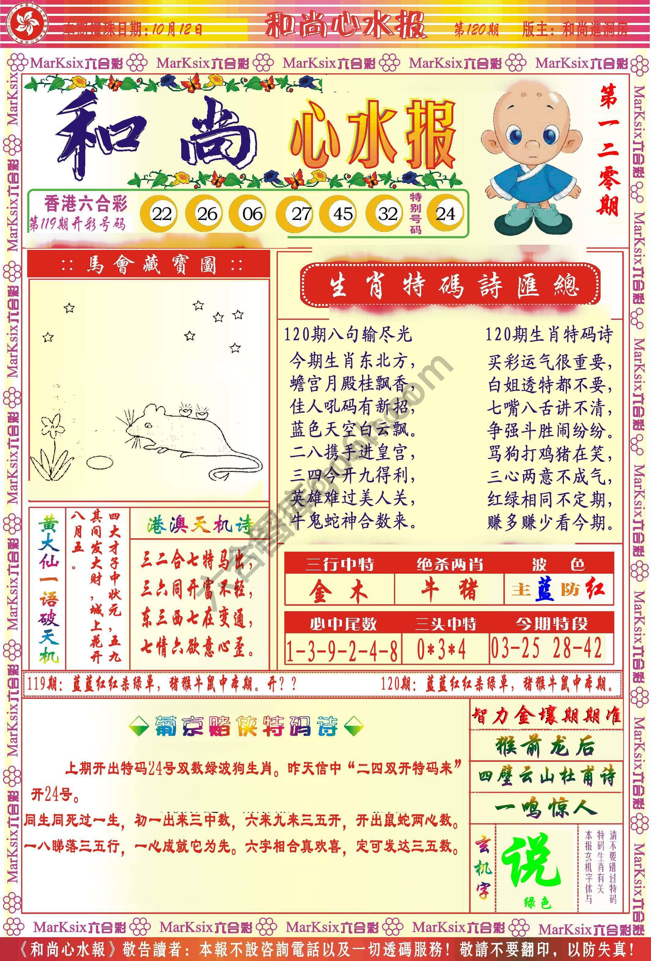 和尚心水报