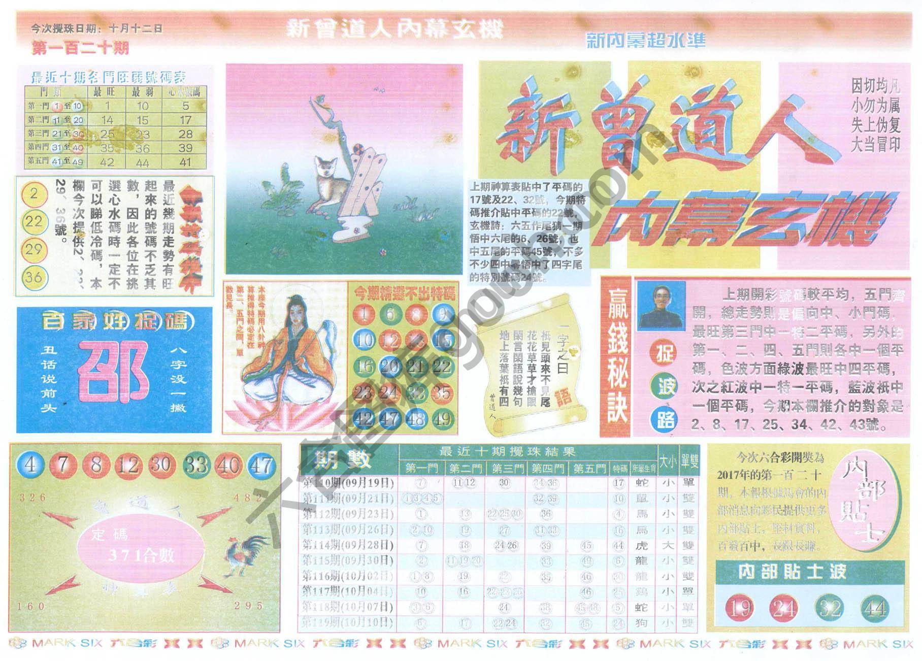 新曾道人内幕玄机