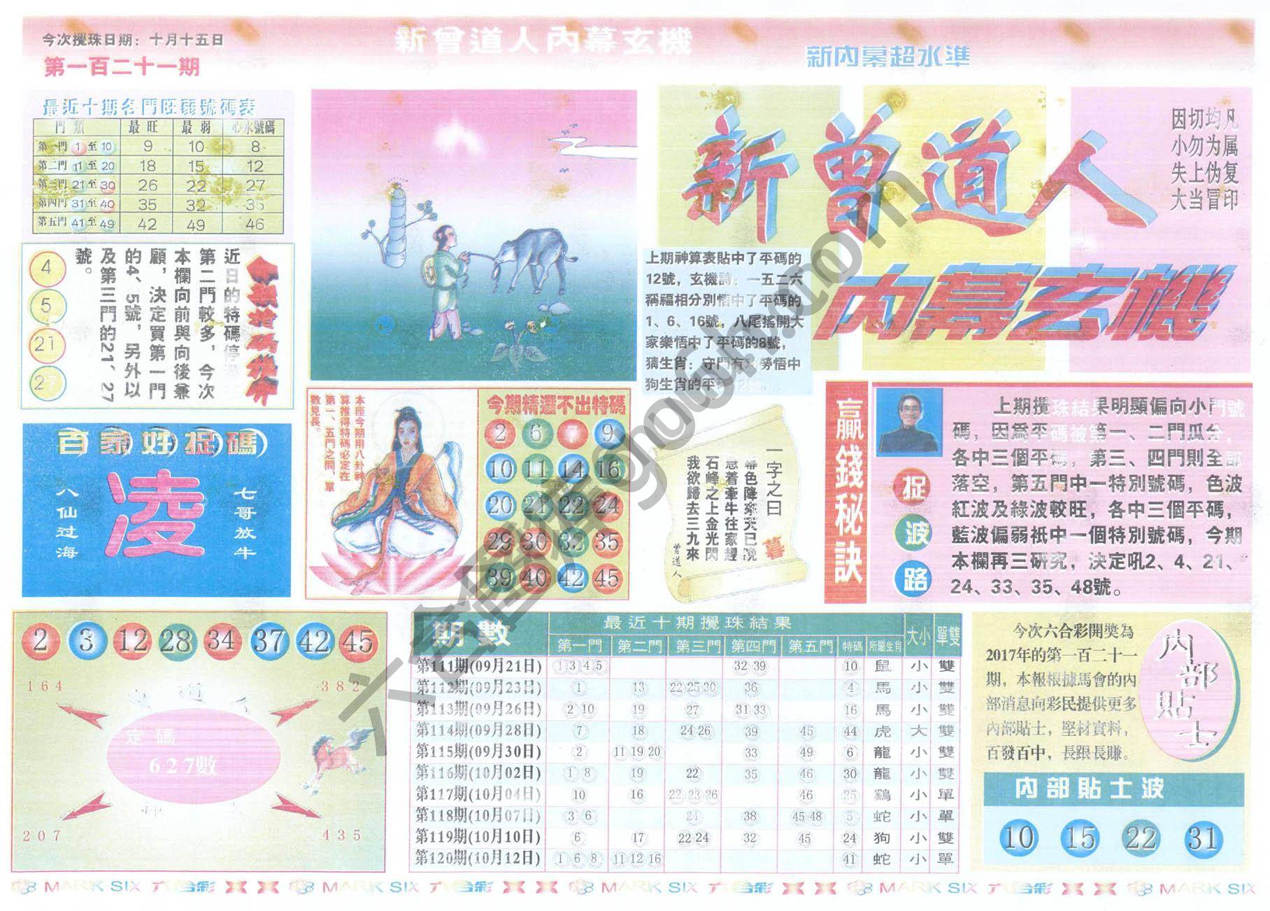新曾道人内幕玄机