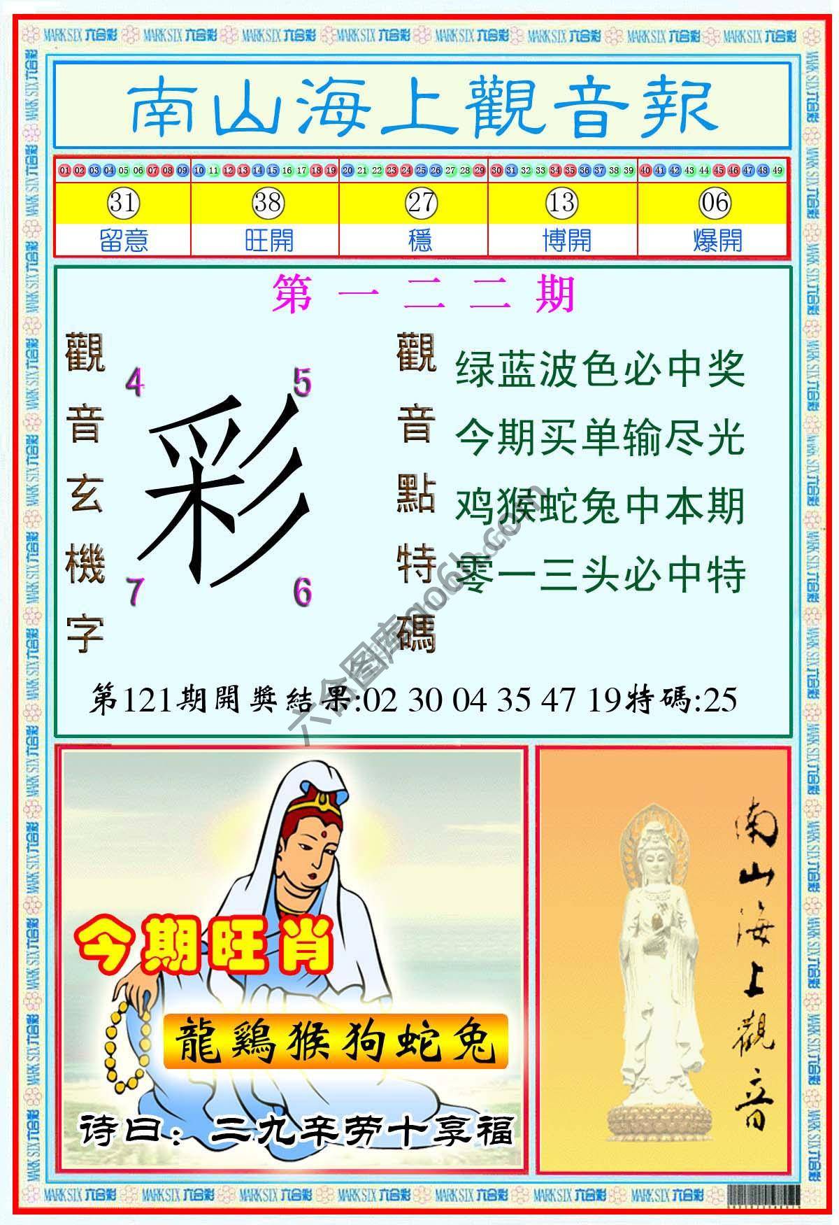 南山海上观音报