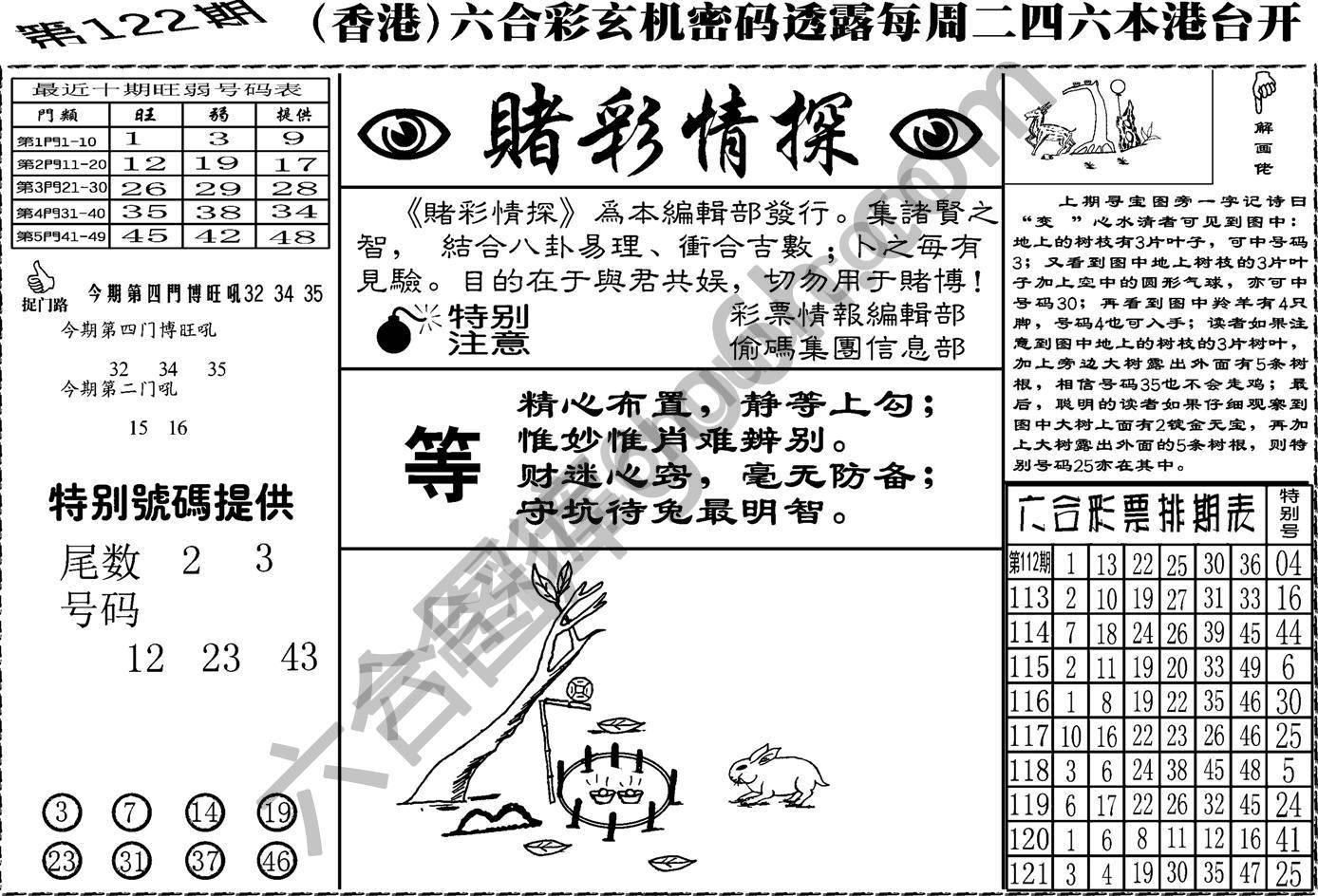 赌彩情探