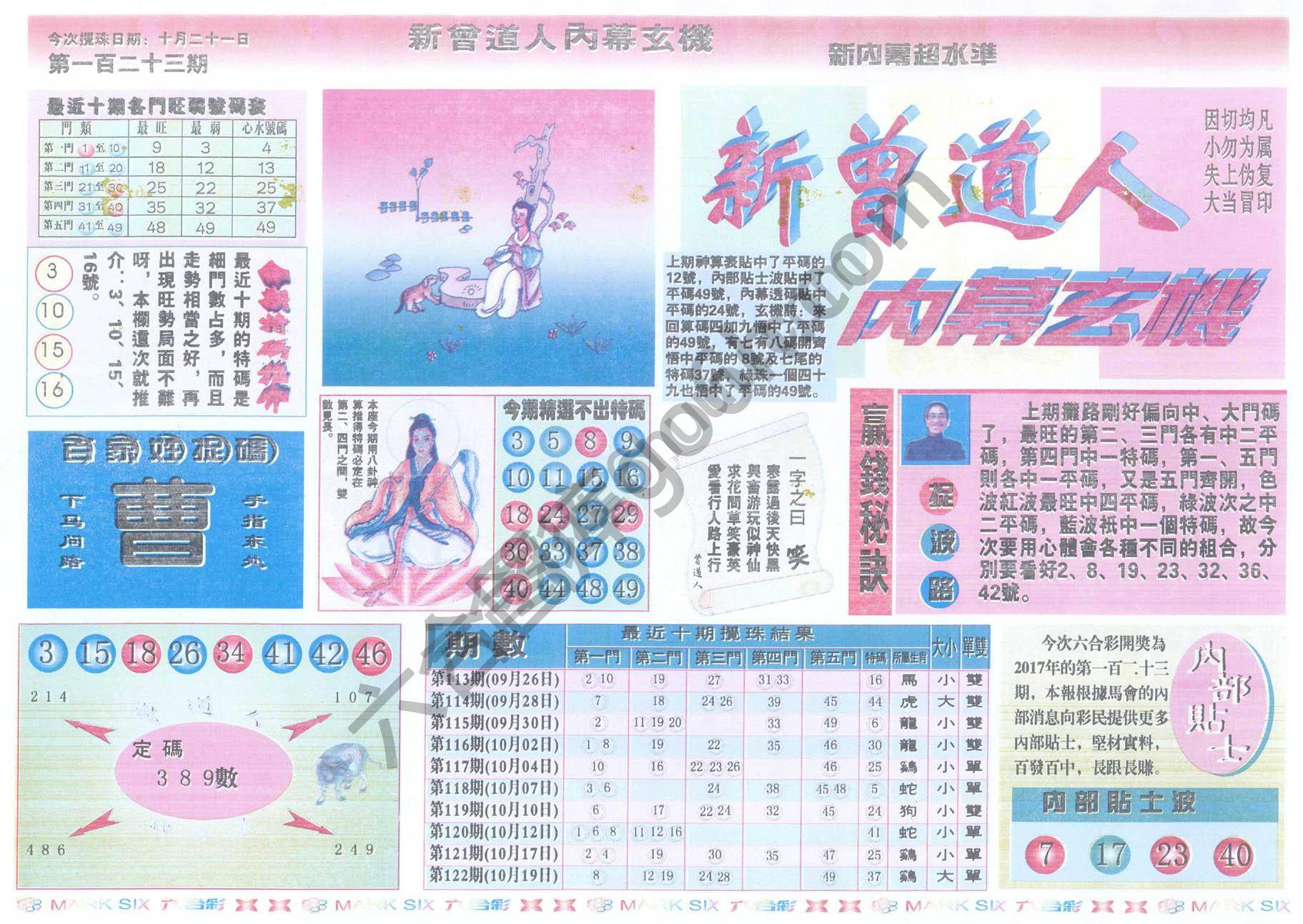 新曾道人内幕玄机