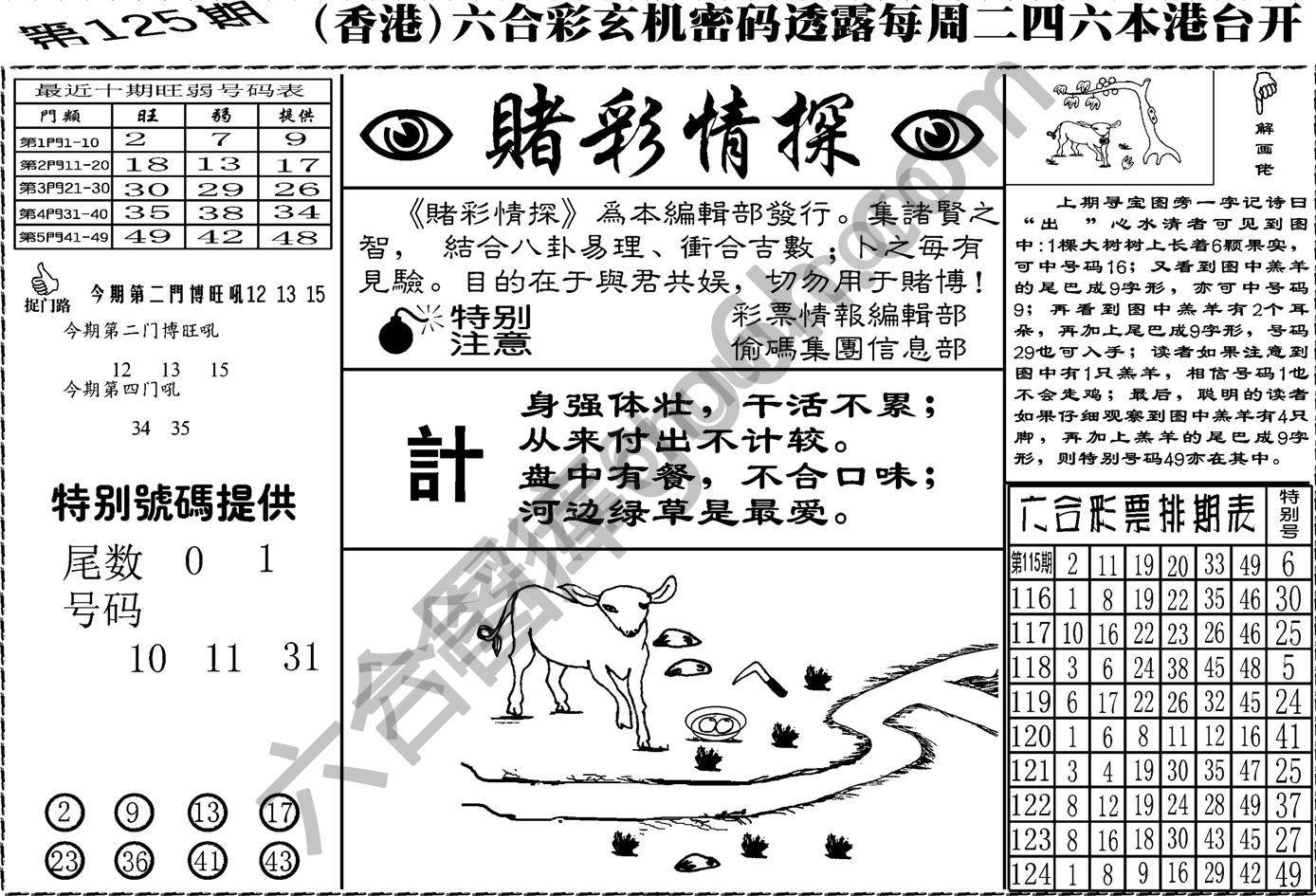 赌彩情探