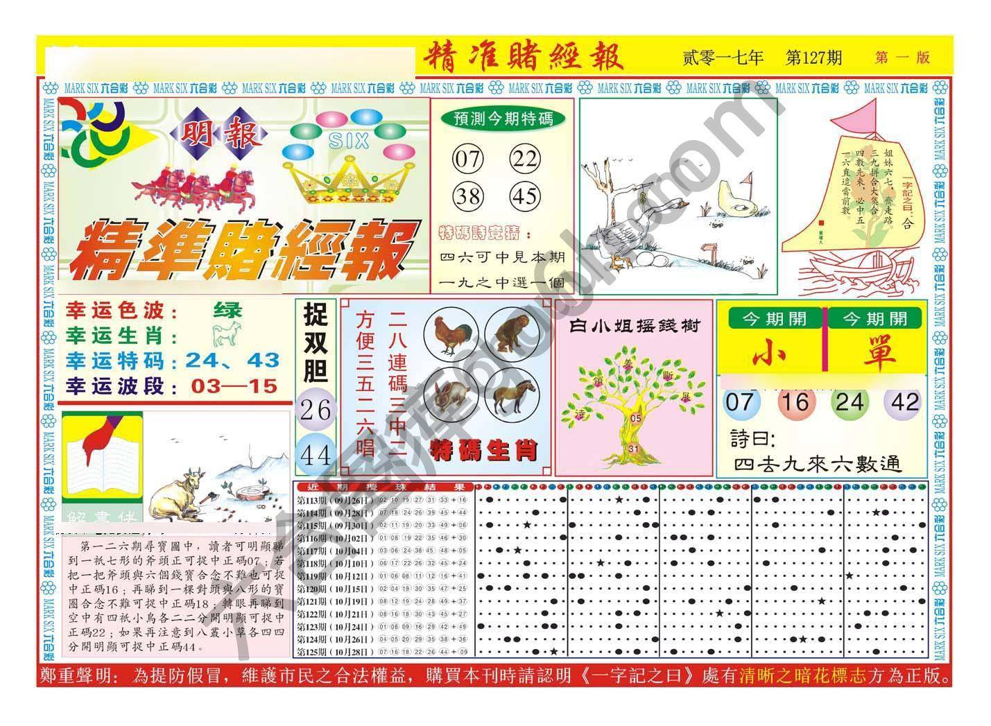 精准赌经报