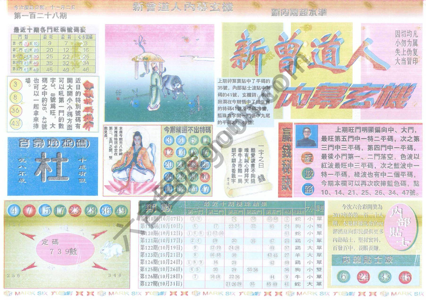 新曾道人内幕玄机
