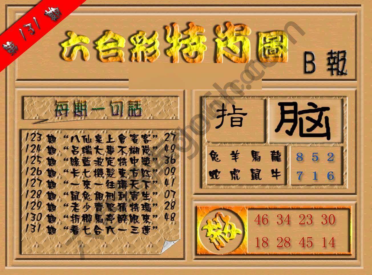 六合彩特肖图