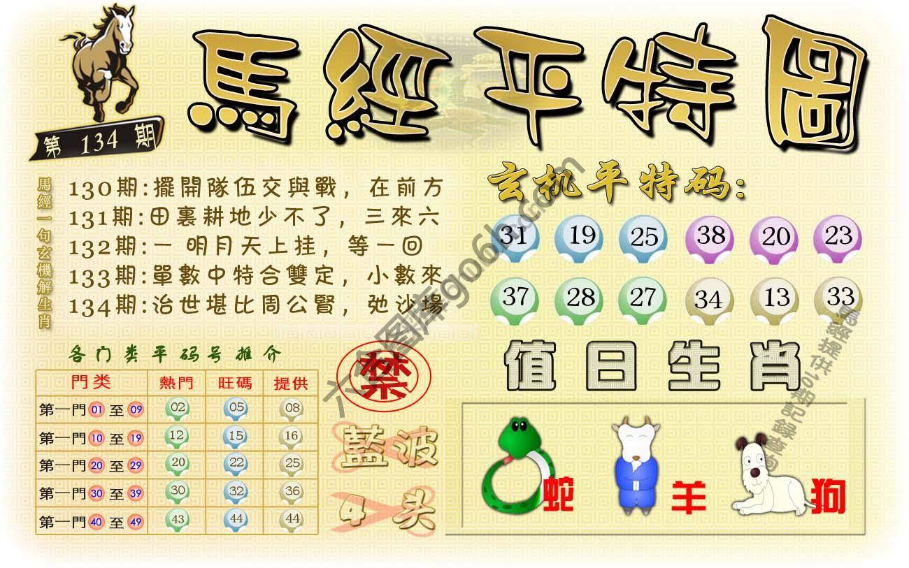马经平特图